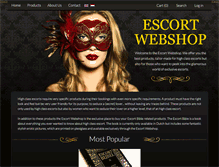 Tablet Screenshot of escortwebshop.com